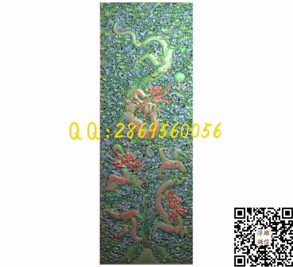龙柜门板469-1296_龙凤呈祥仿古龙凤门板背板精雕图浮雕图